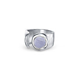 NU & MII Seville Silver Ring - Blue Lace