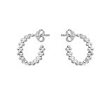 Outlet NU & MII Amelia Hoop Silver Earrings