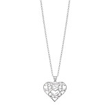 Gili Multi Heart Silver Necklace