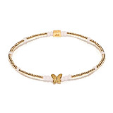 Sweet Pea Gold Plated Bracelet - Butterfly Charm