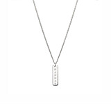 Personalised Forever  Silver Necklace