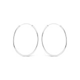 NU & MII Midi Capri Silver Hoop Earrings