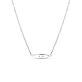 Memory Lane Single Silver Necklace - Personalised