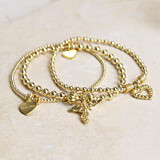 Mini Santi Gold Plated Stack