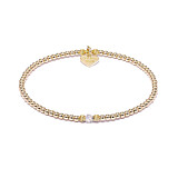 Aster Gold Plated Bracelet - Crystal