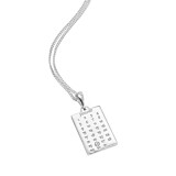Gala Personalised Special Date Silver Necklace