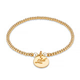 Hera Pearl Personalised Gold Plated Charm Bracelet