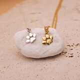 Paw Charm Silver Necklace