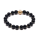 Precious Gold Plated Bracelet - Black Tourmaline