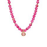 NU & MII Seville Pink Gold Plated Necklace