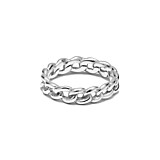 NU & MII Dainty 90s Chain Silver Ring