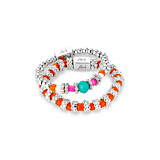 Boho Orange Ring stack