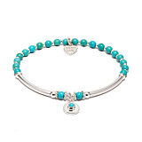 Turquoise Spirit Silver Charm Bracelet