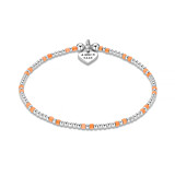 Neon Orange Silver Stack