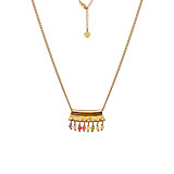 Harlequin Gold Plated Necklace