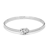 Outlet Lover's Knot Silver Bangle