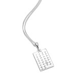 Gala Personalised Special Date Silver Necklace