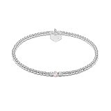 Aster Silver Bracelet - Crystal
