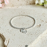 Santeenie Silver Charm Bracelet - Spiral
