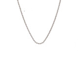 42 Men's Rope Silver Chain Necklace