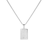 Gala Personalised Special Date Silver Necklace