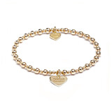 Mini Orchid Gold Charm Bracelet - Fabulous Daughter