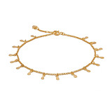 Outlet Teardrop Gold Anklet