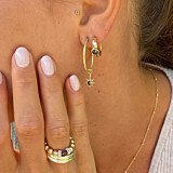 Outlet Cosmic Gold Hoop Earrings