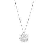Orbit Silver Necklace - Moonstone