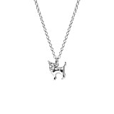 Outlet Chihuahua Dog Charm Silver Necklace