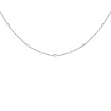 Tiny Heart Pearl Silver Necklace