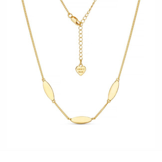Stepping Stone Gold Plated Necklace