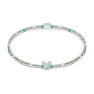 Papillon Silver Bracelet -  Turquoise