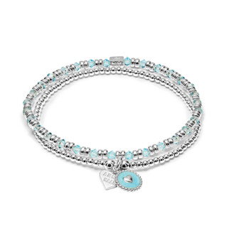 Kaleidoscope Silver Bracelet Stack - Choice of Colour