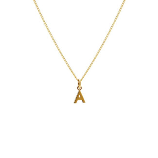 Itsy Bitsy Initial Gold Plated Necklace