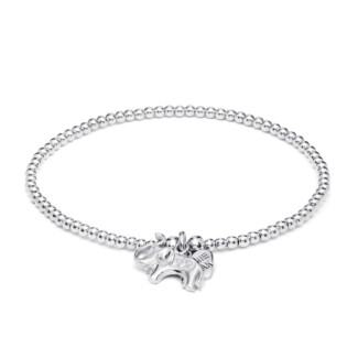 Santeenie Silver Charm Bracelet - Elephant