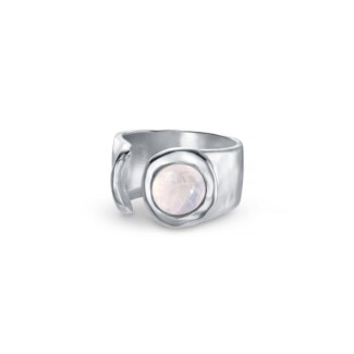 NU & MII Seville Silver Ring - Moonstone