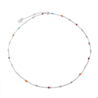 Dainty Gem Silver Necklace