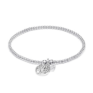 Santeenie Silver Charm Bracelet - Tree of Life