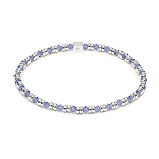 Joy Crystal Silver Bracelet - Violet