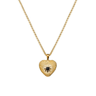 Divine Heart Gold Plated Pendant Necklace
