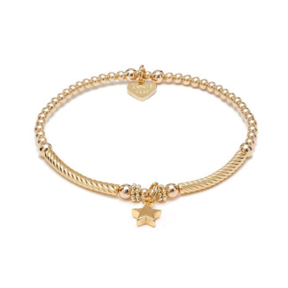 Pipa Boxed Star Gold Plated Charm Bracelet