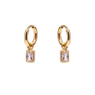 NU & MII Marlowe Hoop Gold Plated Earrings