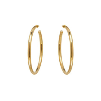 NU & MII Hollow Hoop Gold Earrings