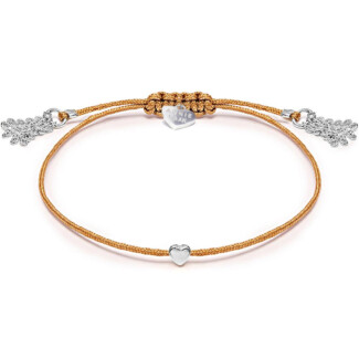 Harmony Heart Silver Bracelet - Natural