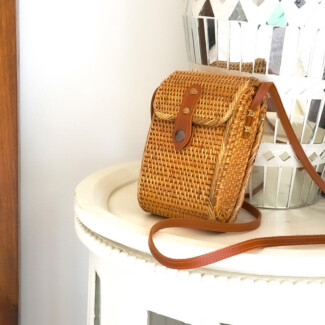 Belle Wicker Cross Body Bag - Choice of Colour