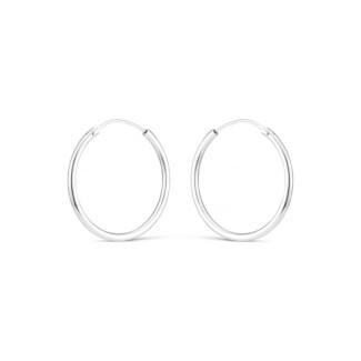 NU & MII Mini Capri Silver Hoop Earrings