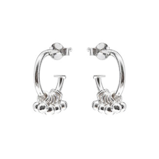 Gotri Silver Hoop Earrings