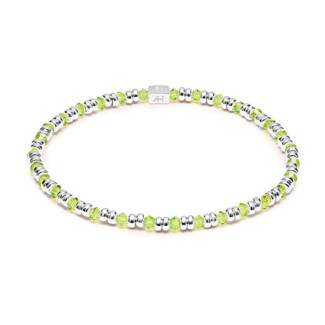 Joy Crystal Silver Bracelet - Lime