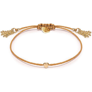 Harmony Heart Gold Plated Bracelet - Natural